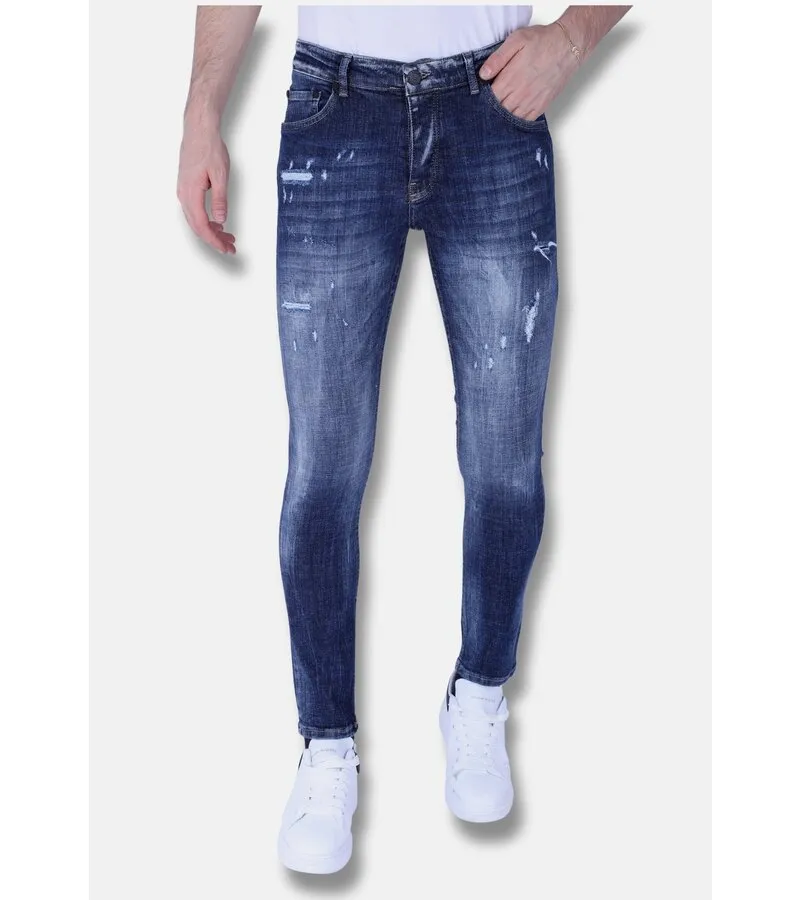 VAQUERO AZUL STONE WASHED JEANS SLIM FIT 1103  AZUL