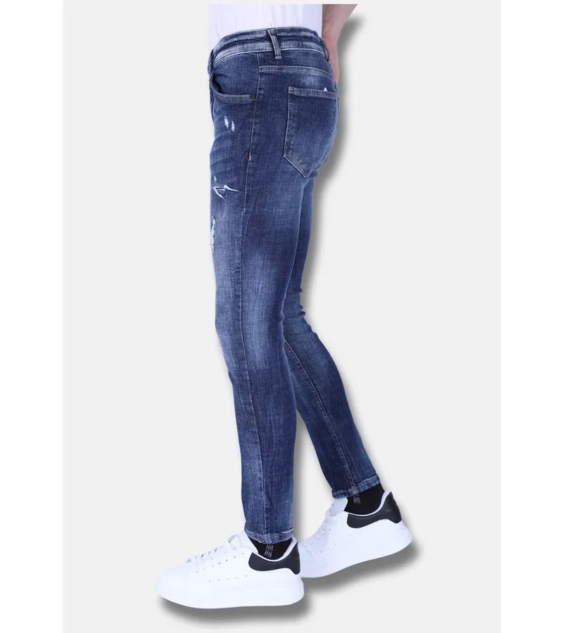 VAQUERO AZUL STONE WASHED JEANS SLIM FIT 1103  AZUL