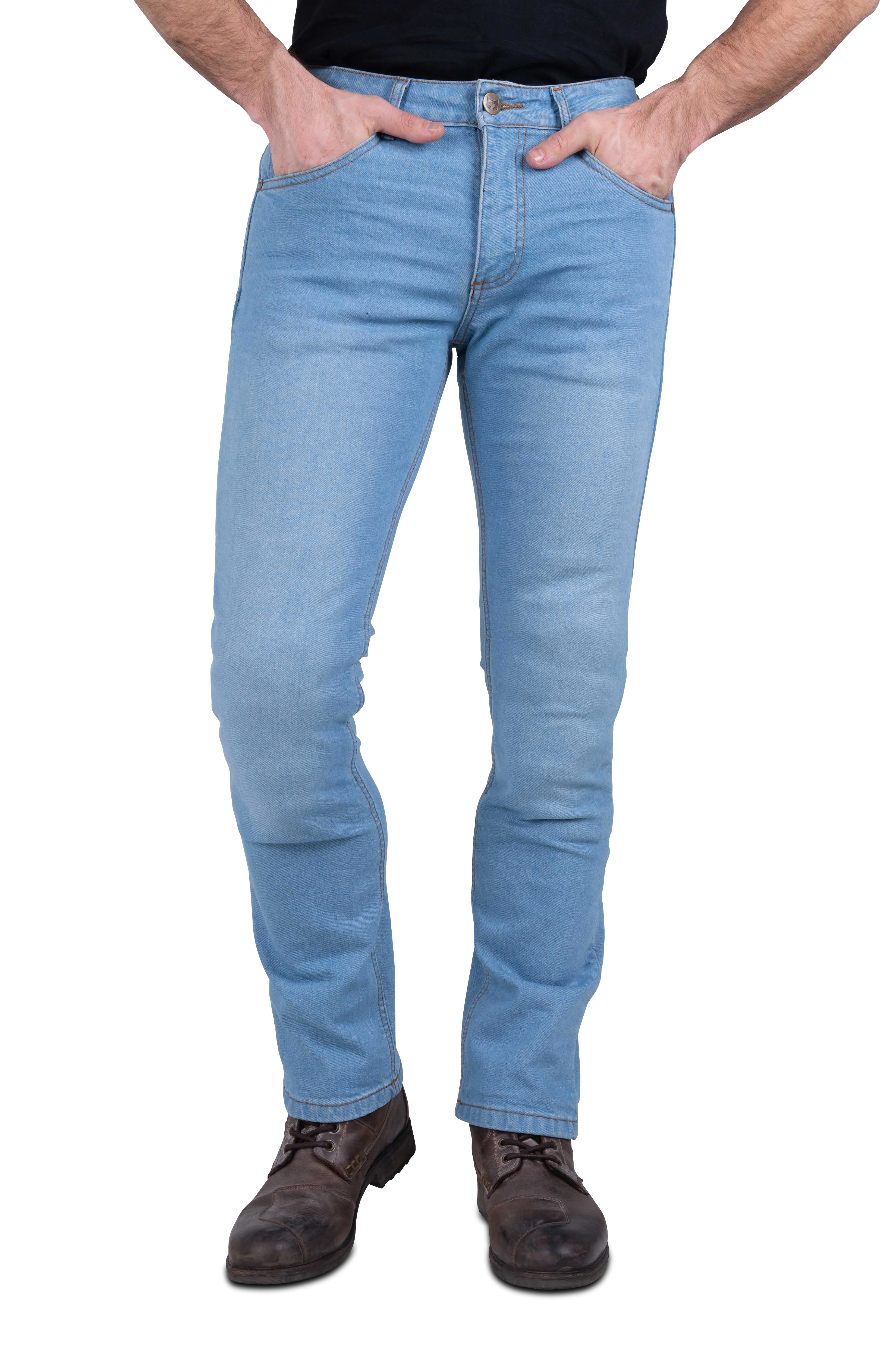 Vaqueros de Moto Course Jones Regular Azul Claro