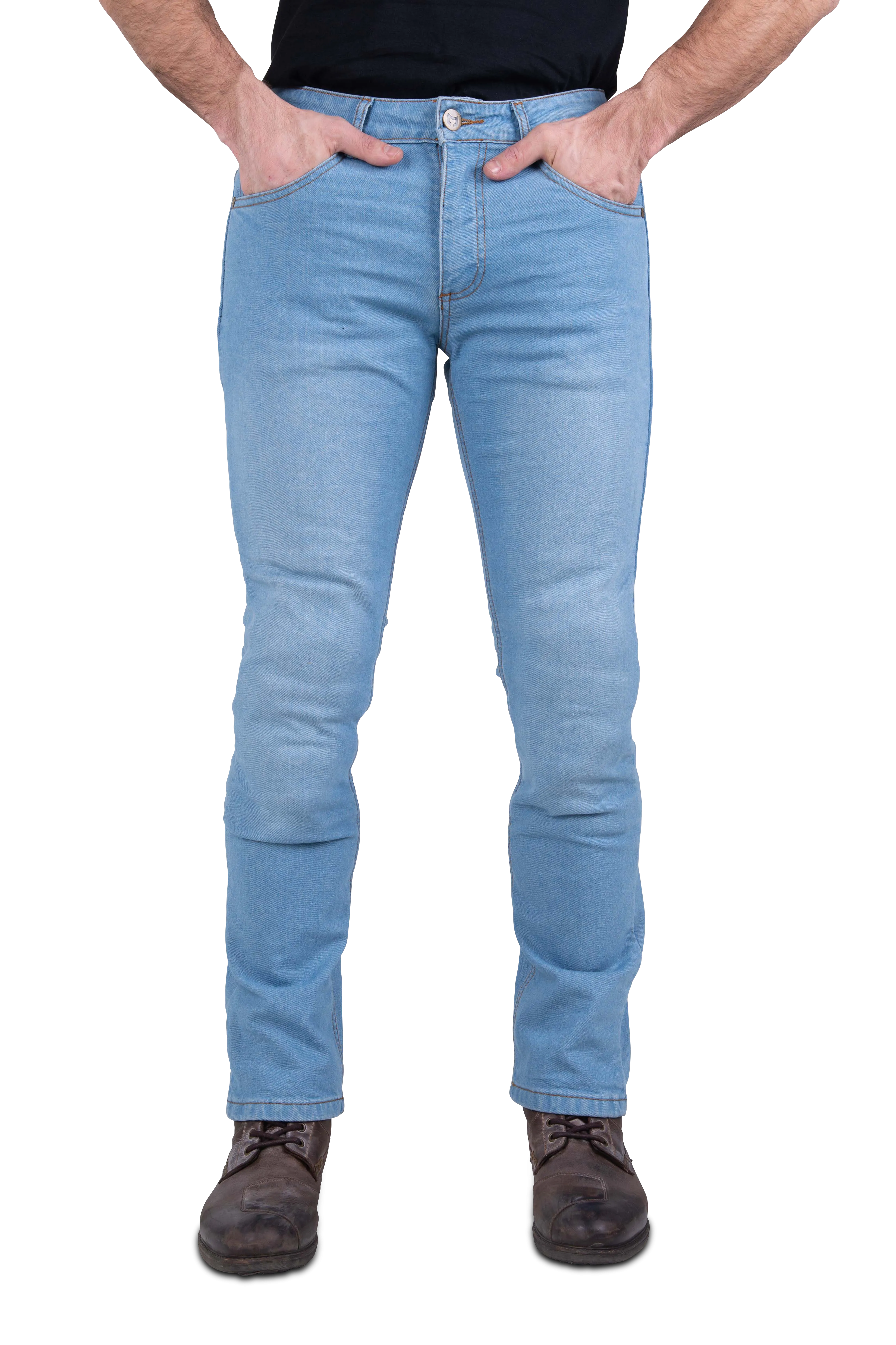 Vaqueros de Moto Course Jones Regular Azul Claro