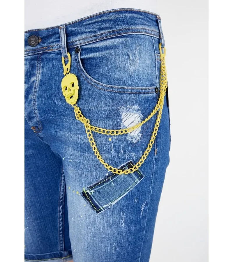 VAQUEROS HOMBRE CORTOS  1046  AZUL