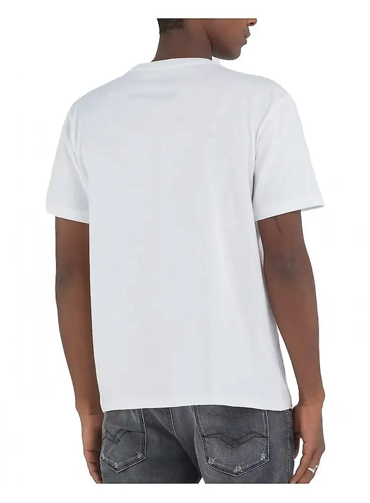Vaqueros Replay Hombre Replay Camiseta Orgánica Blanco