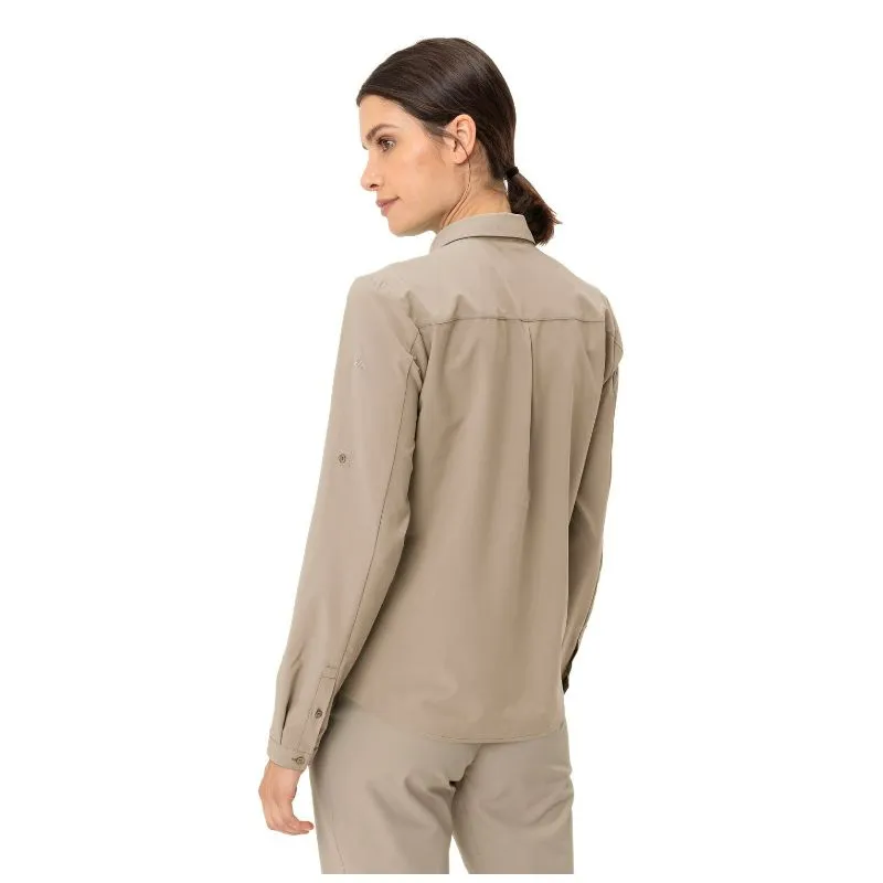 Vaude Camisa Rosemoor LS IV (lino) Camisa de senderismo para mujer