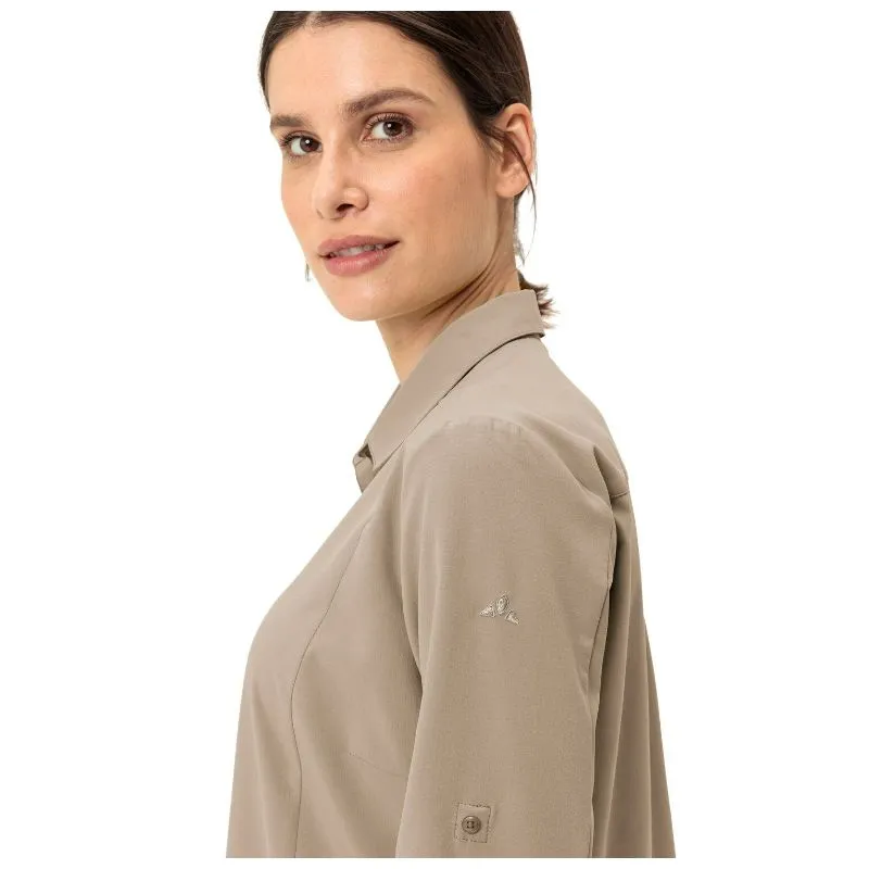 Vaude Camisa Rosemoor LS IV (lino) Camisa de senderismo para mujer