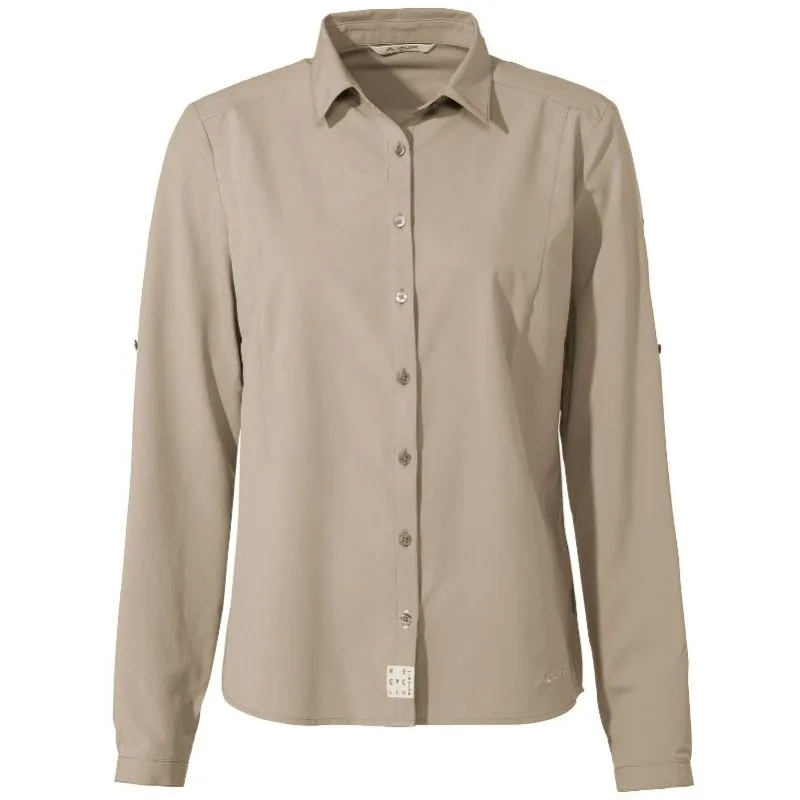 Vaude Camisa Rosemoor LS IV (lino) Camisa de senderismo para mujer