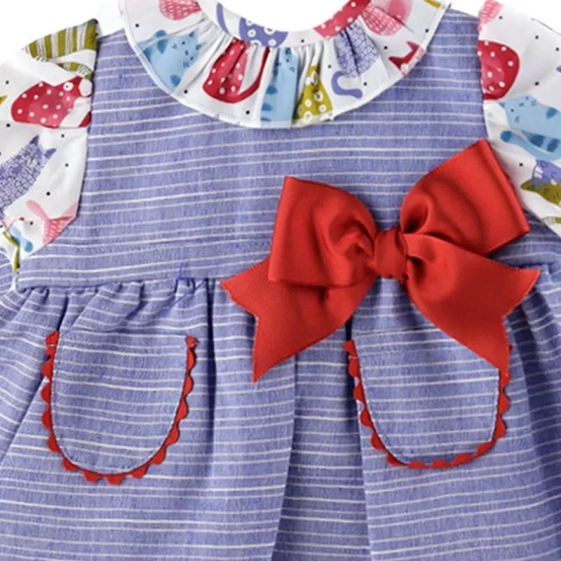 Vestido bebe niña azul