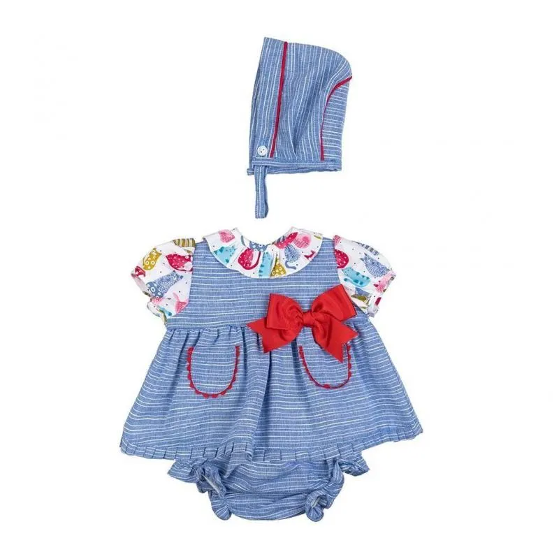 Vestido bebe niña azul