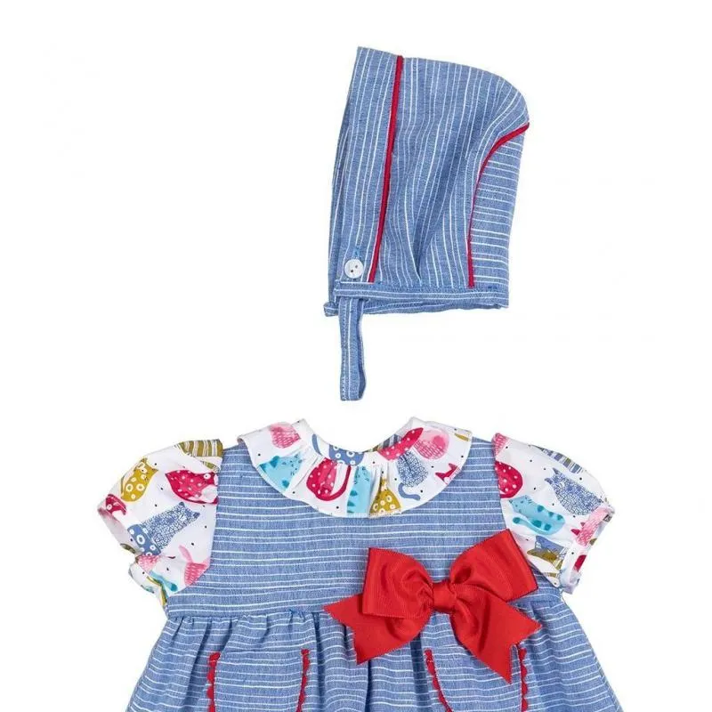 Vestido bebe niña azul