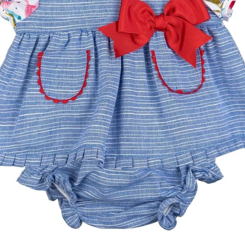Vestido bebe niña azul