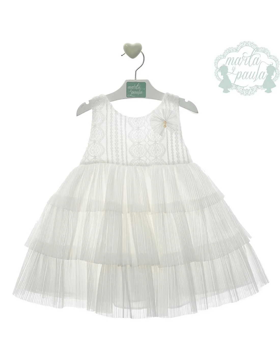 Vestido Ceremonia Marta y Paula Blanco Roto Familia Armónica