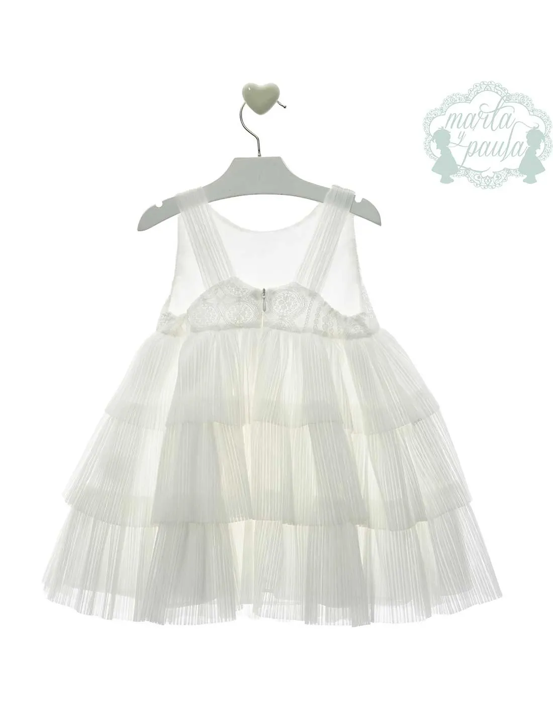 Vestido Ceremonia Marta y Paula Blanco Roto Familia Armónica