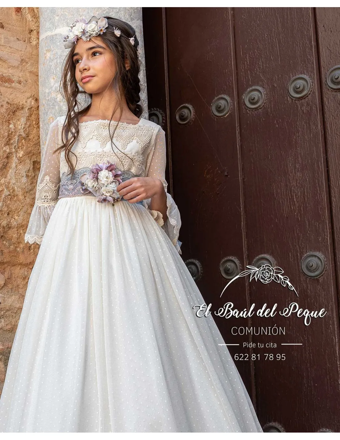 Vestido Comunión Manuela Macías 2024 Modelo Geraldine