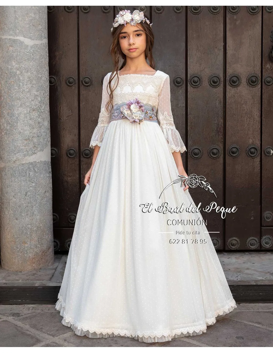 Vestido Comunión Manuela Macías 2024 Modelo Geraldine