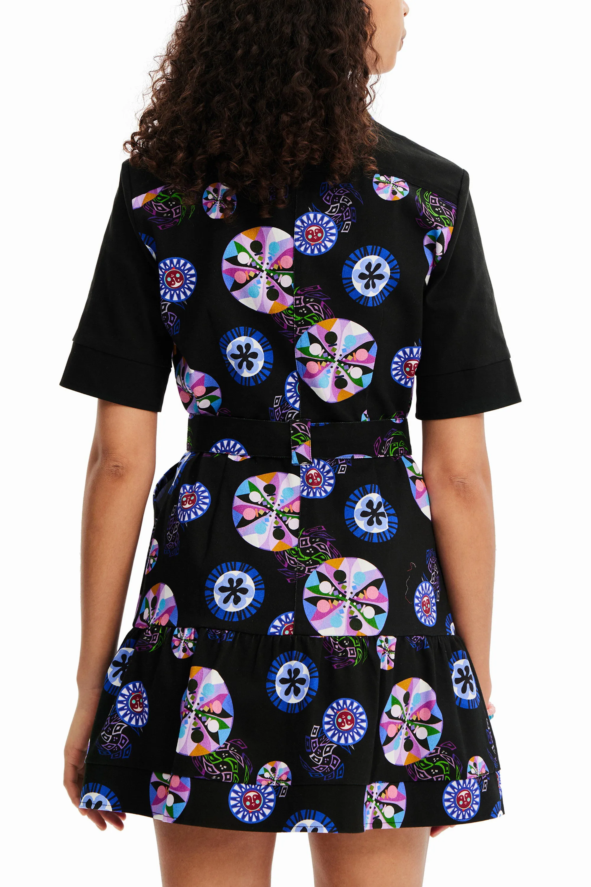 Vestido corto camisero bolas M. Christian Lacroix