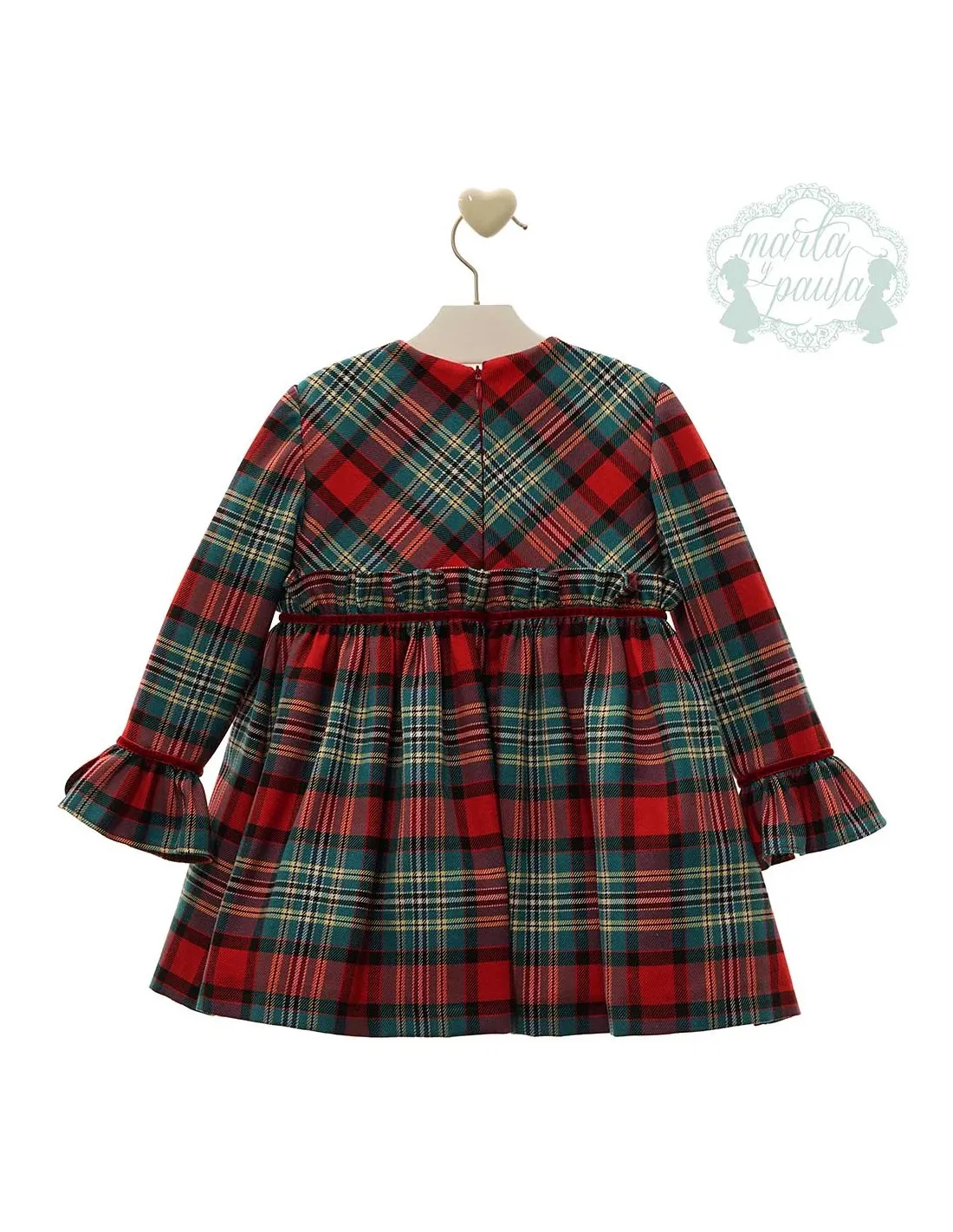 Vestido Cuadros Niña Marta y Paula Familia Valentino