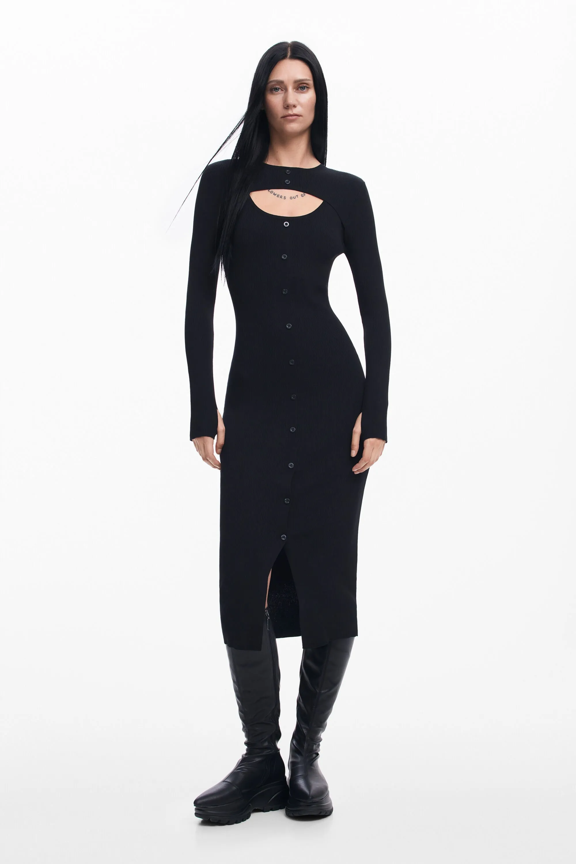 Vestido cutout Maitrepierre