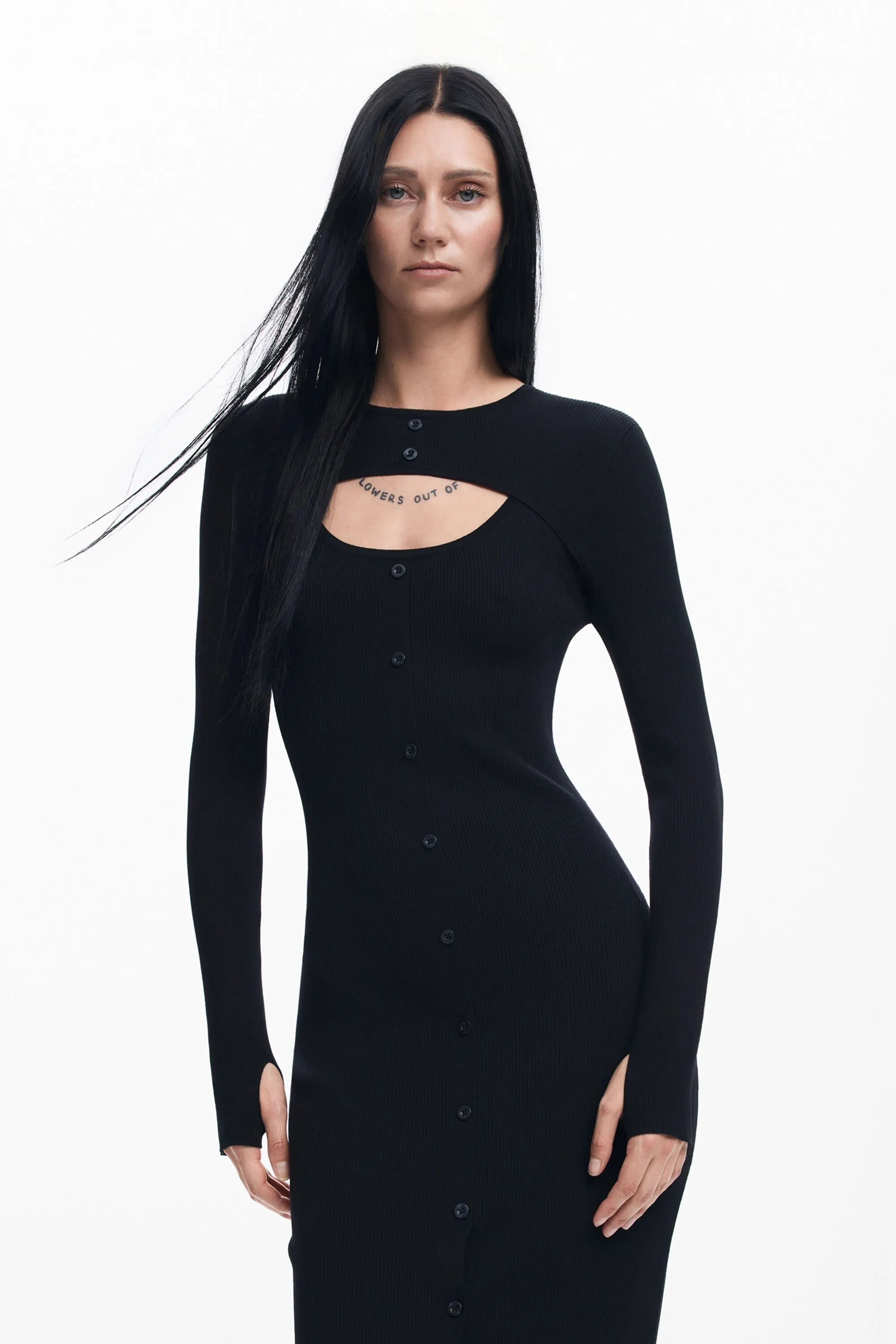 Vestido cutout Maitrepierre