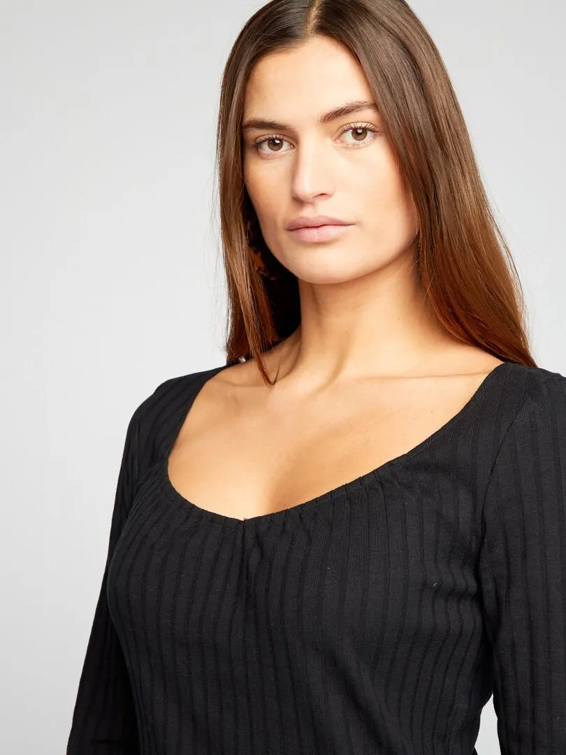 VESTIDO DE CANALé  NEGRO
