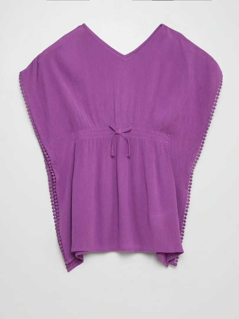 VESTIDO DE PLAYA  PURPURA