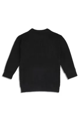 Vestido de punto para niños con logo tachonado