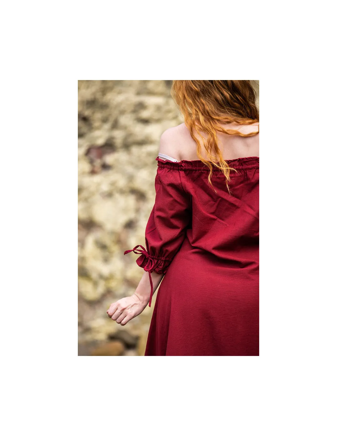 Vestido medieval Karen, rojo