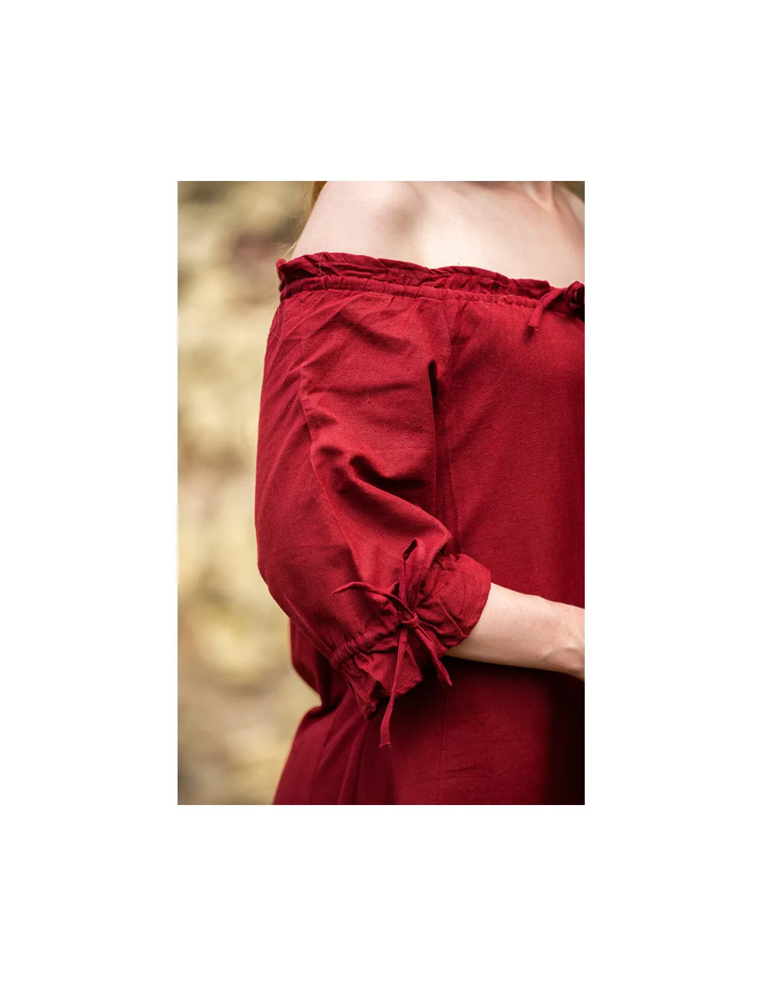 Vestido medieval Karen, rojo