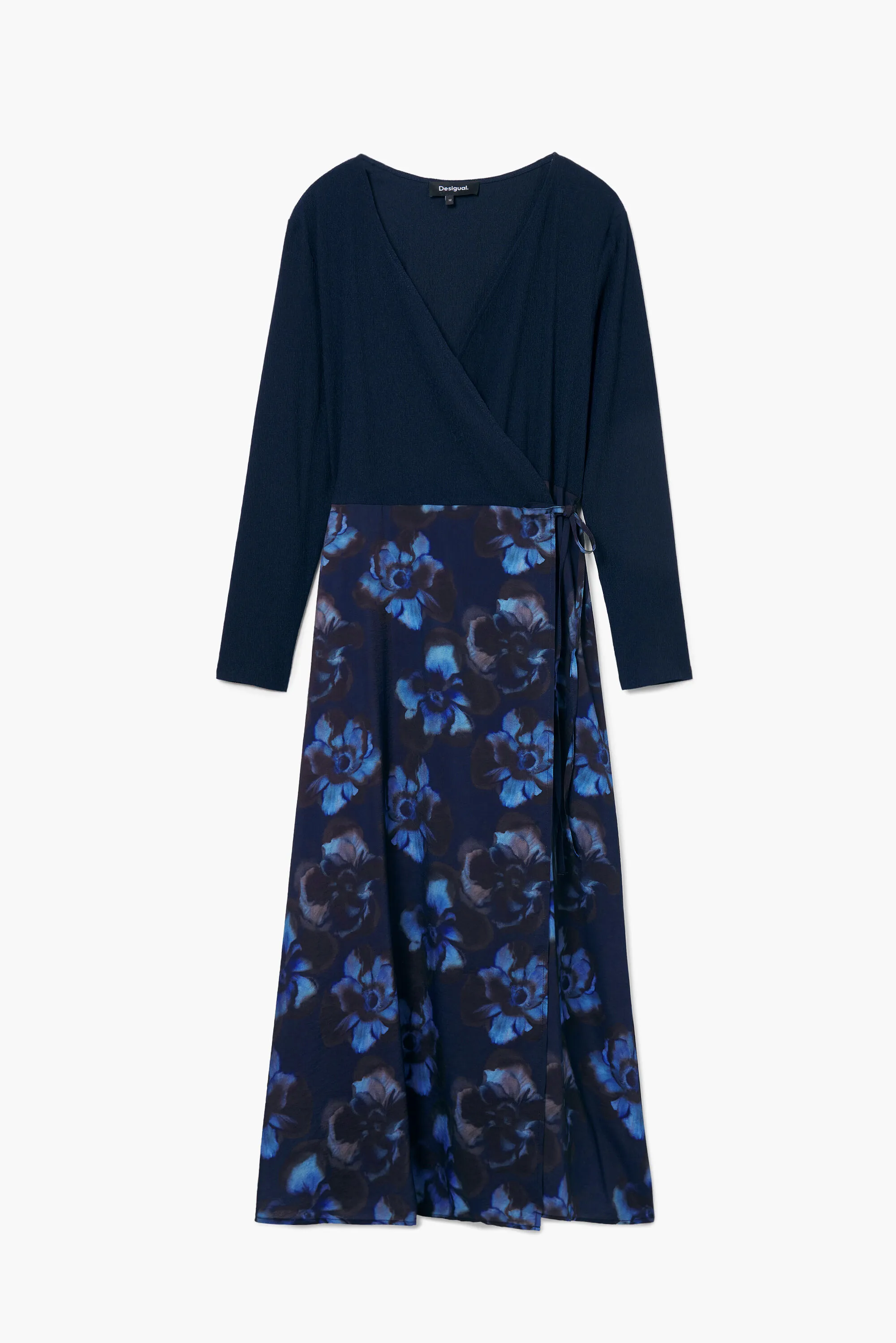 Vestido midi combinado