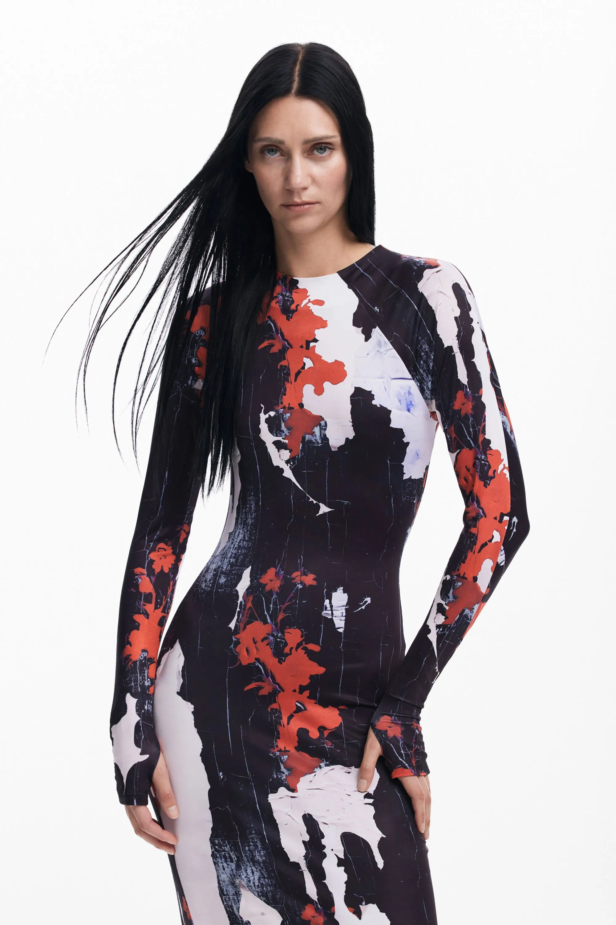 Vestido midi estampado Maitrepierre