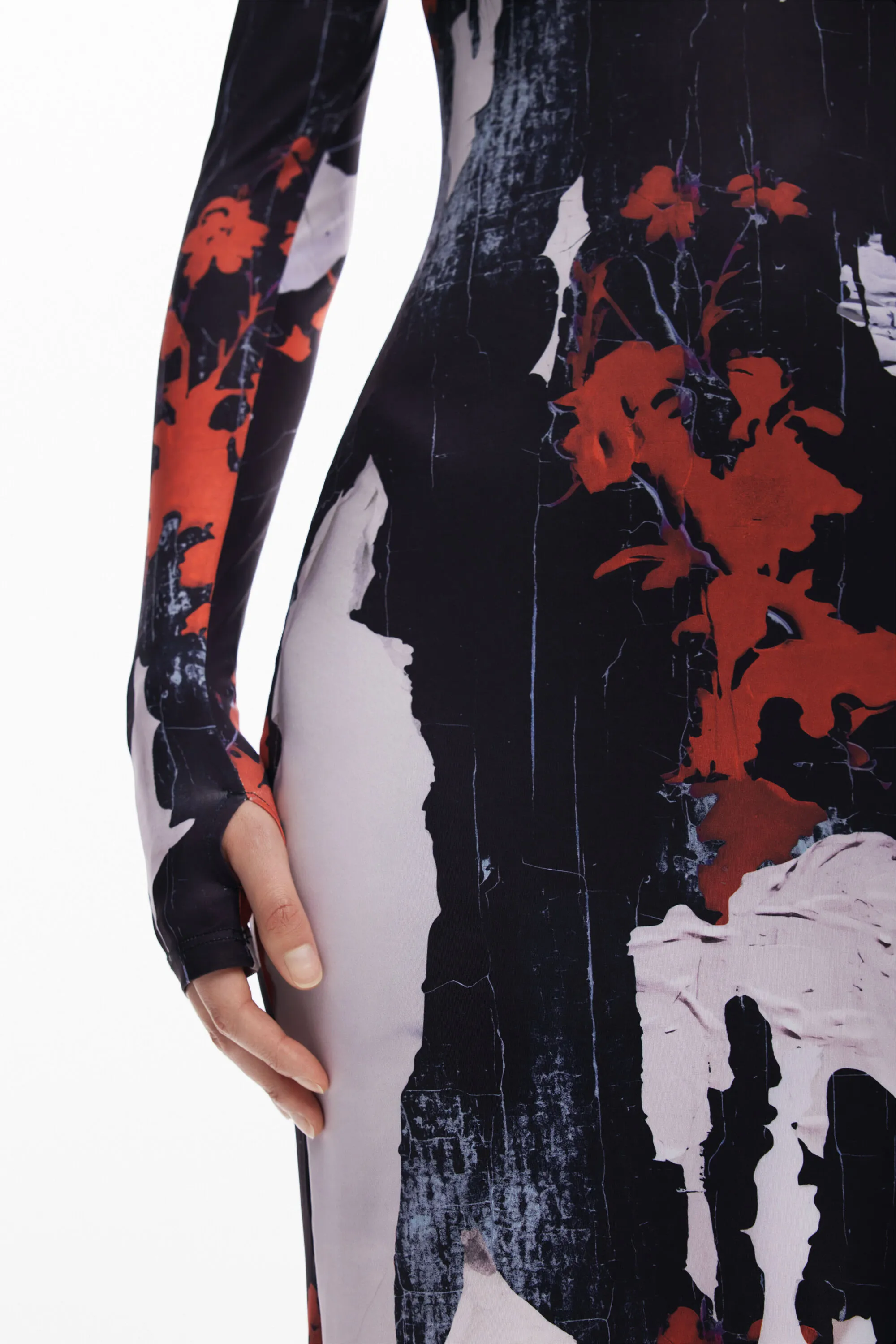 Vestido midi estampado Maitrepierre