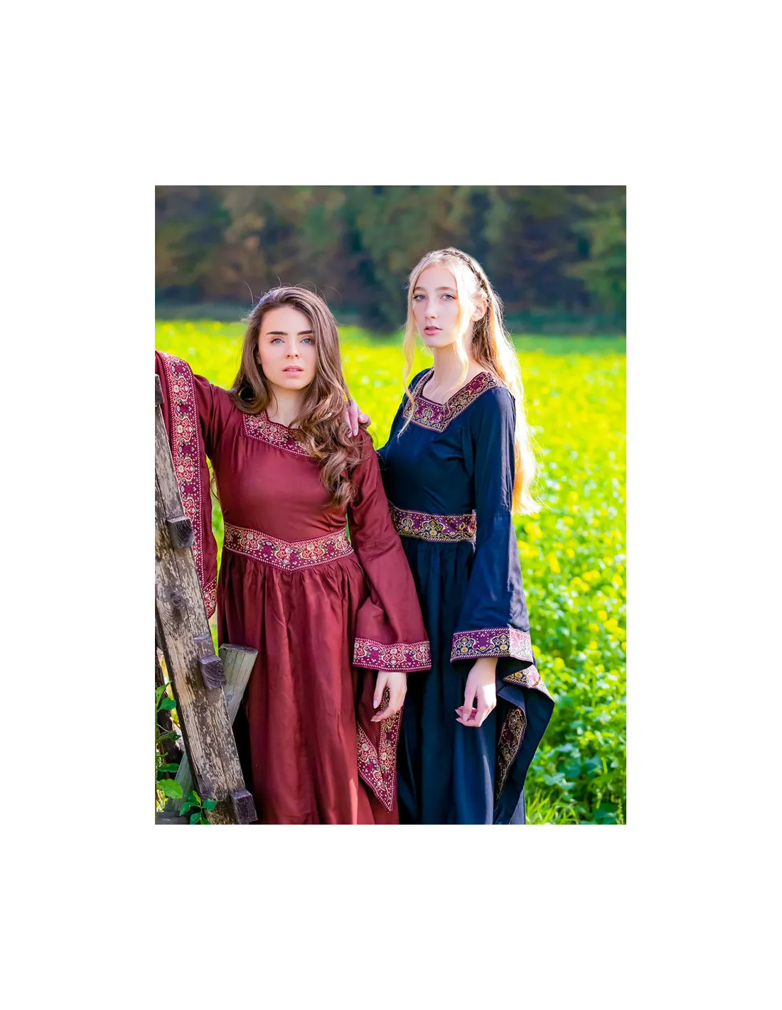 Vestido nobleza medieval, negro