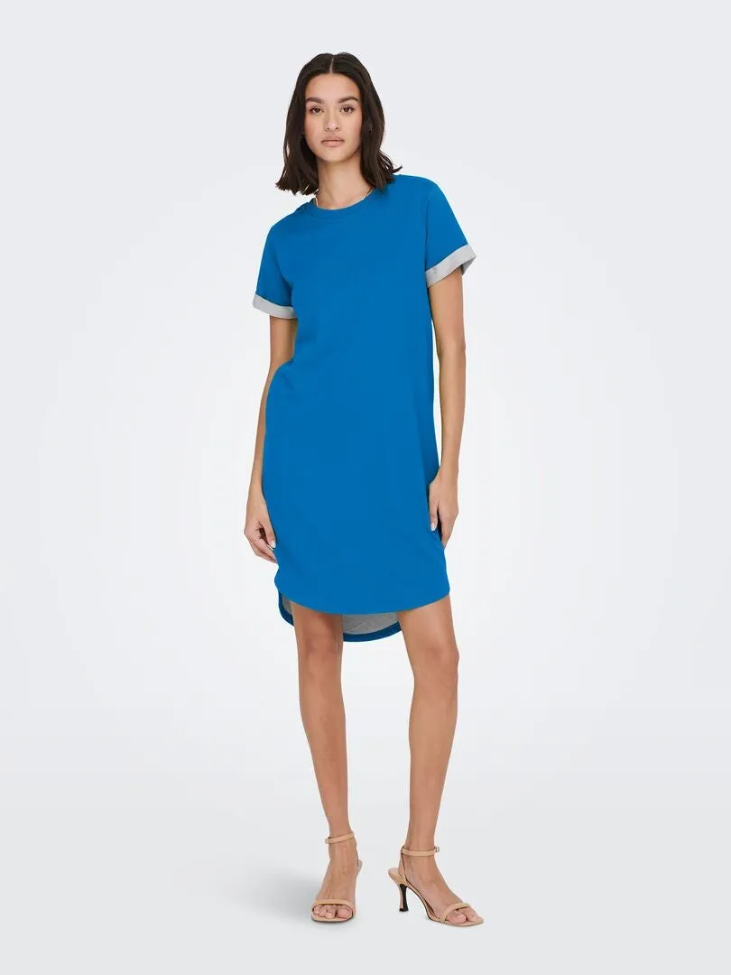 VESTIDO TIPO SUDADERA 'JDY'  AZUL