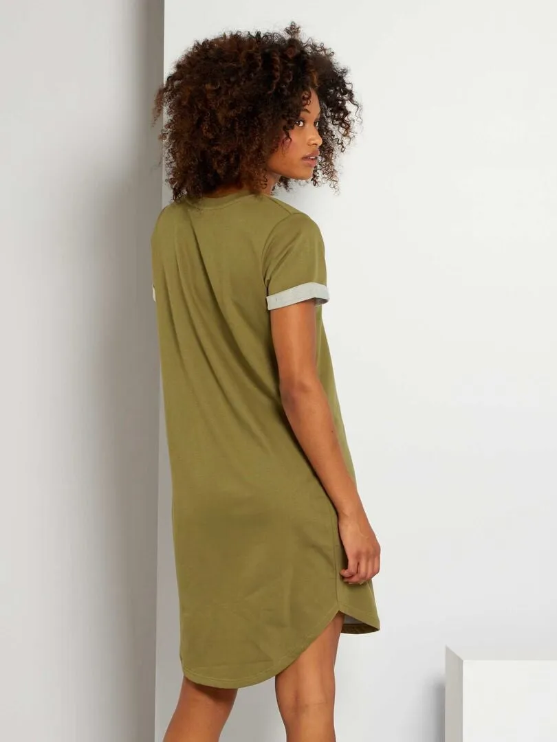 VESTIDO TIPO SUDADERA 'JDY'  KAKI