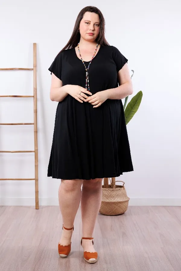 Vestido Viscosa Negro
