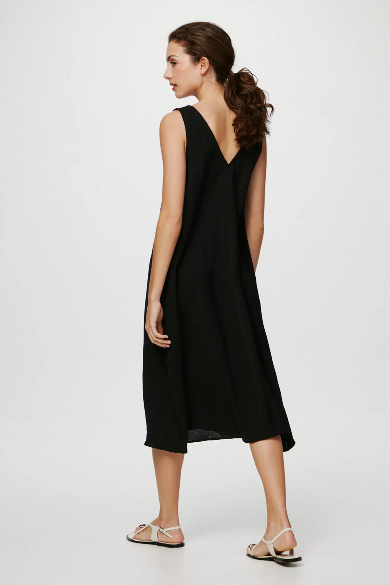 Vila Vestido midi sin mangas