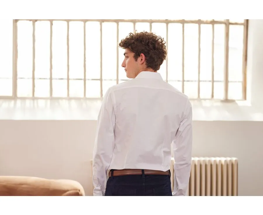WHITE OXFORD COTTON SHIRT  EVRARD