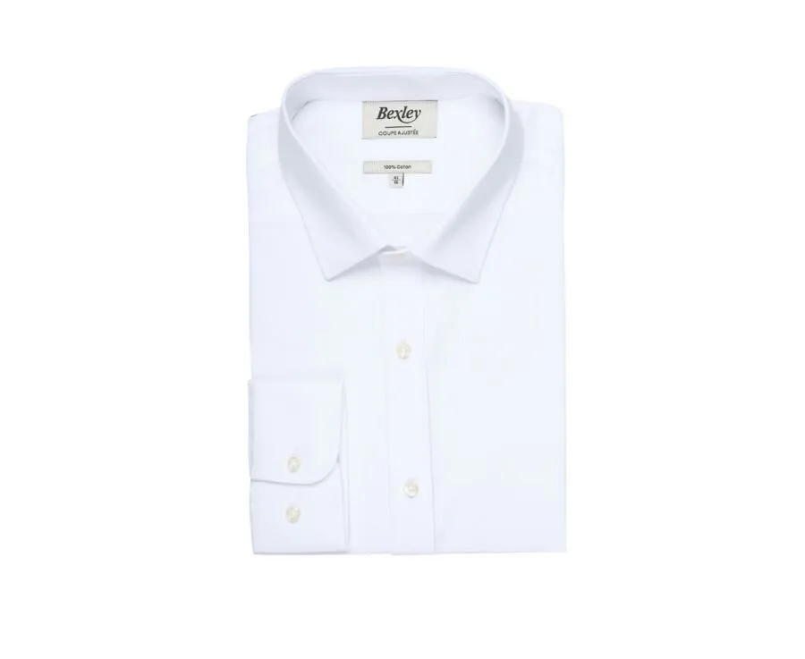 WHITE OXFORD COTTON SHIRT  EVRARD