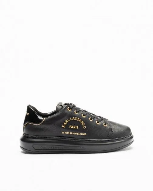 Zapatillas blancas Karl Lagerfeld Kapri Mens Metal Maison Karl Lc Negro