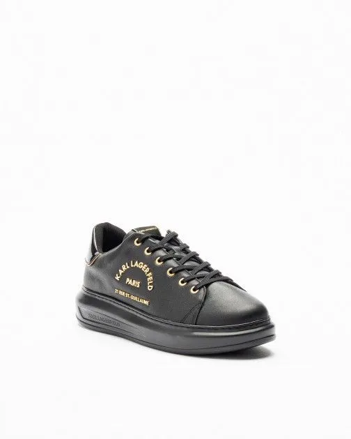 Zapatillas blancas Karl Lagerfeld Kapri Mens Metal Maison Karl Lc Negro