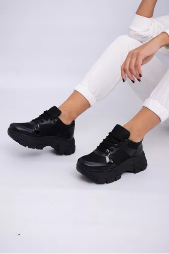 ZAPATILLAS DE DAMA MODA ALTAS PLATAFORMA SNEAKERS ART3001
