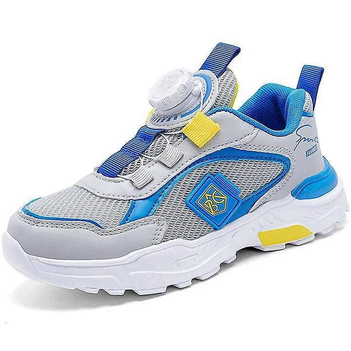 Zapatillas de deporte para niños con hebilla giratoria Zapatillas deportivas ligeras y transpirables para niños Zapatillas cómod