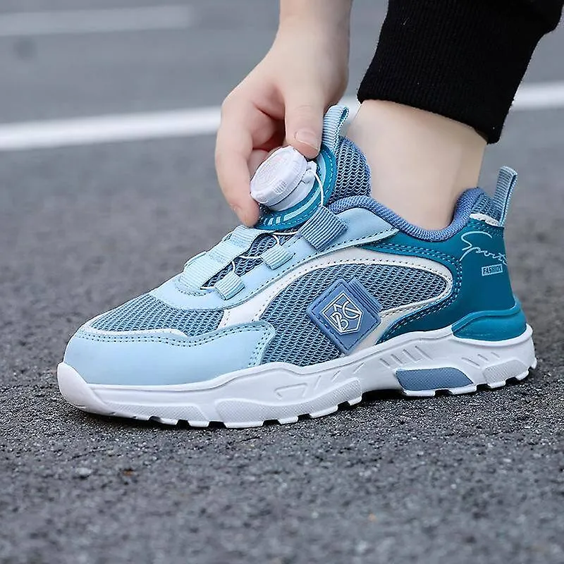 Zapatillas de deporte para niños con hebilla giratoria Zapatillas deportivas ligeras y transpirables para niños Zapatillas cómod