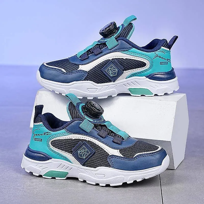 Zapatillas de deporte para niños con hebilla giratoria Zapatillas deportivas ligeras y transpirables para niños Zapatillas cómod