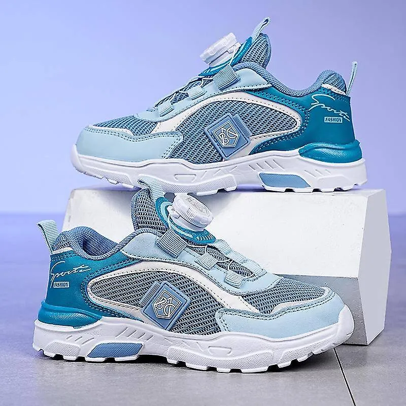 Zapatillas de deporte para niños con hebilla giratoria Zapatillas deportivas ligeras y transpirables para niños Zapatillas cómod