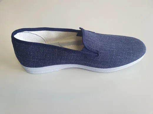 Zapatillas de lona azul con goma Cangrejo
