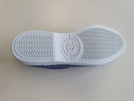 Zapatillas de lona azul con goma Cangrejo