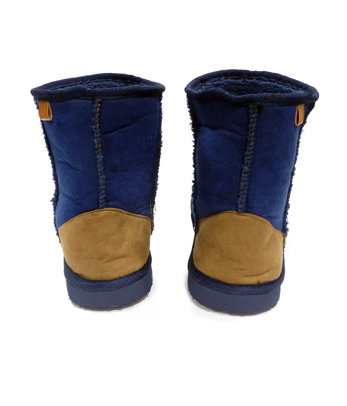 Zapatillas Muydemi tipo botín azules para estar por casa