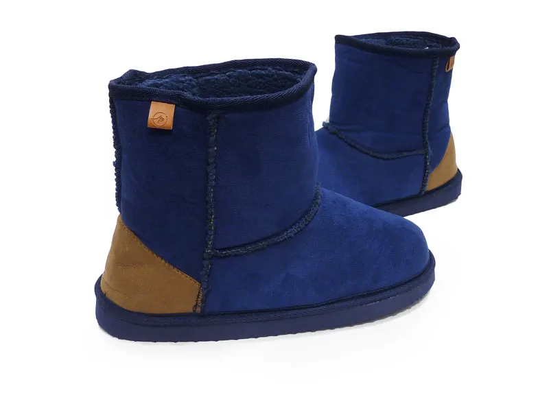 Zapatillas Muydemi tipo botín azules para estar por casa