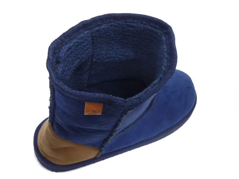 Zapatillas Muydemi tipo botín azules para estar por casa