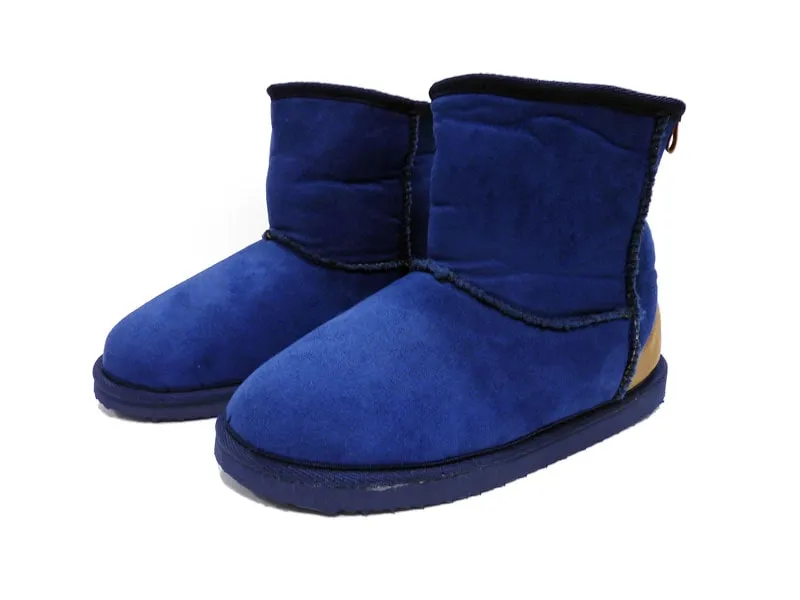Zapatillas Muydemi tipo botín azules para estar por casa